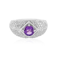 Siberian Amethyst Silver Ring (de Melo)