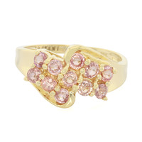 18K Unheated Padparadscha Sapphire Gold Ring (AMAYANI)