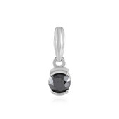 Black Diamond Silver Pendant