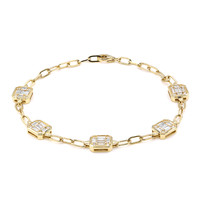 14K SI2 (H) Diamond Gold Bracelet (CIRARI)