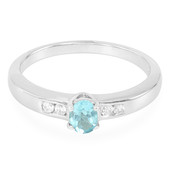 Blue Apatite Silver Ring