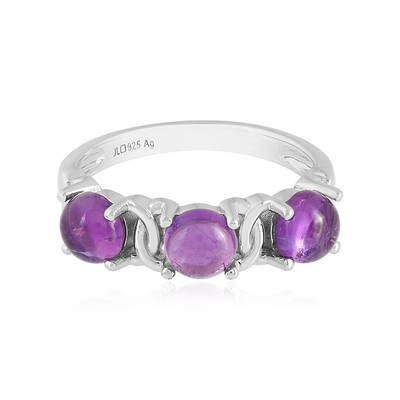 Zambian Amethyst Silver Ring