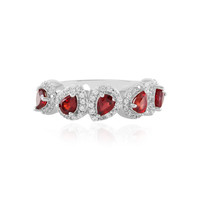 Tanzanian Ruby Silver Ring