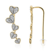 9K SI1 (G) Diamond Gold Earrings (Annette)