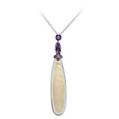 Mother of Pearl Silver Necklace