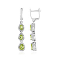 Peridot Silver Earrings