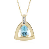 Sky Blue Topaz Silver Necklace