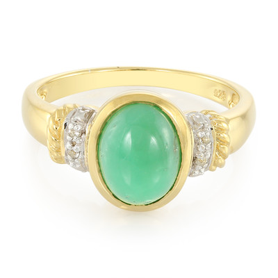 Imperial Chrysoprase Silver Ring