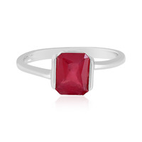 Bemainty Ruby Silver Ring