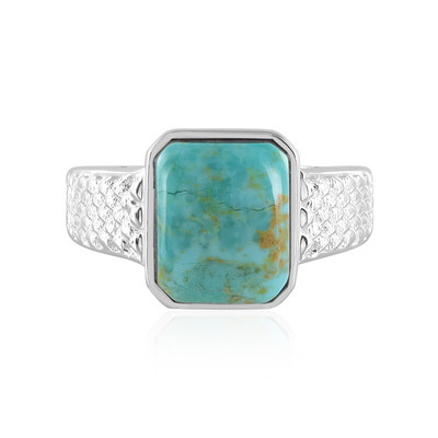 Kingman Blue Mojave Turquoise Silver Ring