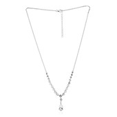 White Topaz Silver Necklace