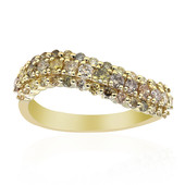 14K SI2 Fancy Diamond Gold Ring (CIRARI)