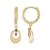 9K I1 Brown Diamond Gold Earrings