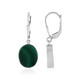 Malachite Silver Earrings