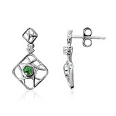 Tsavorite Silver Earrings