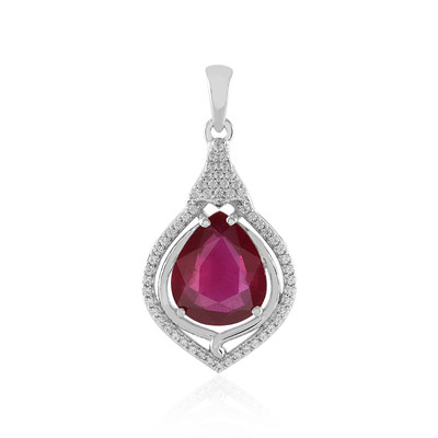 Madagascar Ruby Silver Pendant