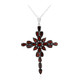 Garnet Silver Necklace