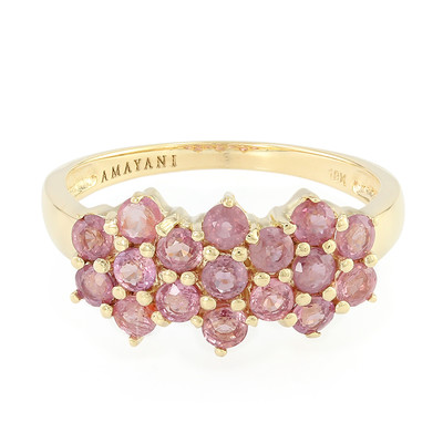 18K Unheated Padparadscha Sapphire Gold Ring (AMAYANI)