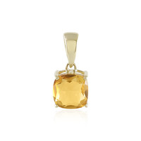 9K Citrine Gold Pendant