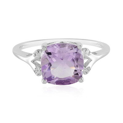 Rose de France Amethyst Silver Ring