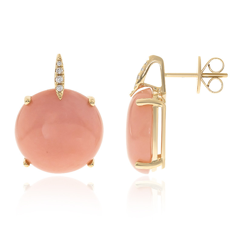 MJLuLu Buy Simulated Pink Opal Drop Earrings Online India | Ubuy