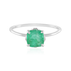 Brazilian Emerald Platinum Ring