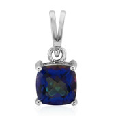 Mystic Blue Quartz Silver Pendant