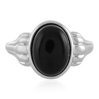 Black Onyx Silver Ring