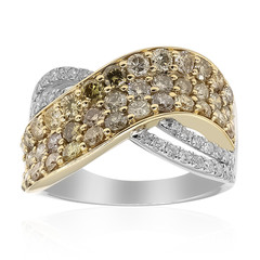 14K SI2 Fancy Diamond Gold Ring (CIRARI)