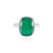 Green Onyx Silver Ring