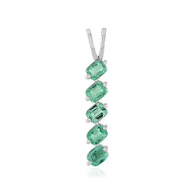 Ethiopian Emerald Silver Pendant