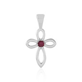 Rubellite Silver Pendant