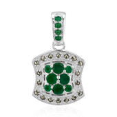 Zambian Emerald Silver Pendant (Annette classic)