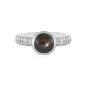 Black Star Sapphire Silver Ring