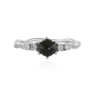 Indian star diopside Silver Ring