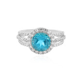 Paraiba Color Topaz Silver Ring