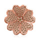 14K SI1 Argyle Rose De France Diamond Gold Pendant (Annette)