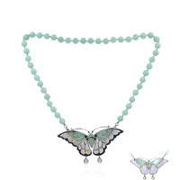 Blue Lace Agate Silver Necklace (Dallas Prince Designs)