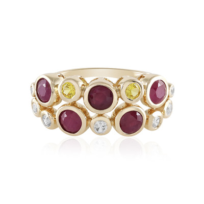 9K Mozambique Ruby Gold Ring (Adela Gold)