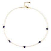 Blue Bemainty Sapphire Silver Necklace (Riya)