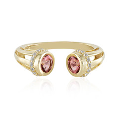 9K Nigerian Pink Tourmaline Gold Ring (Adela Gold)