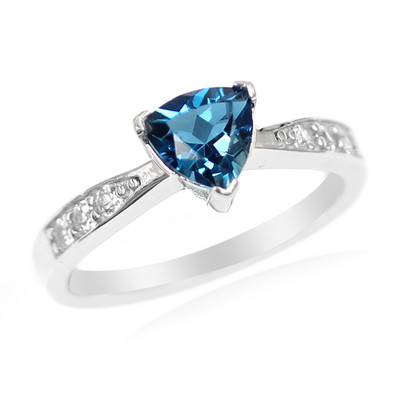 London Blue Topaz Silver Ring