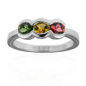 Fancy Tourmaline Silver Ring