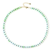 Green Ethopian Opal Silver Necklace
