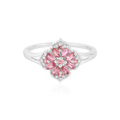 Pink Tourmaline Silver Ring