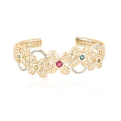 9K Pink Tourmaline Gold Bangle (Ornaments by de Melo)