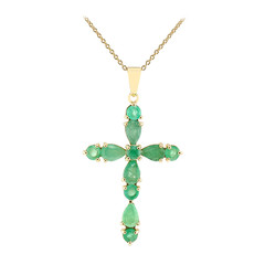 Brazilian Emerald Silver Necklace