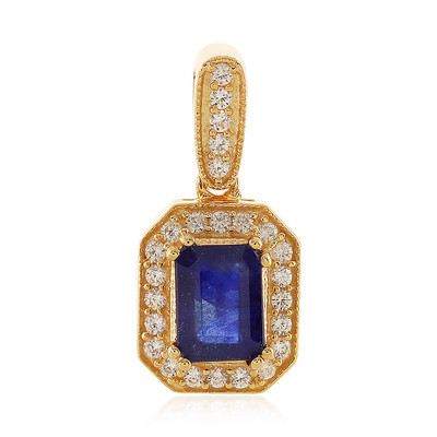 Madagascar Blue Sapphire Silver Pendant