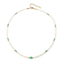 Zambian Emerald Silver Necklace