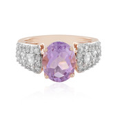 Rose de France Amethyst Silver Ring